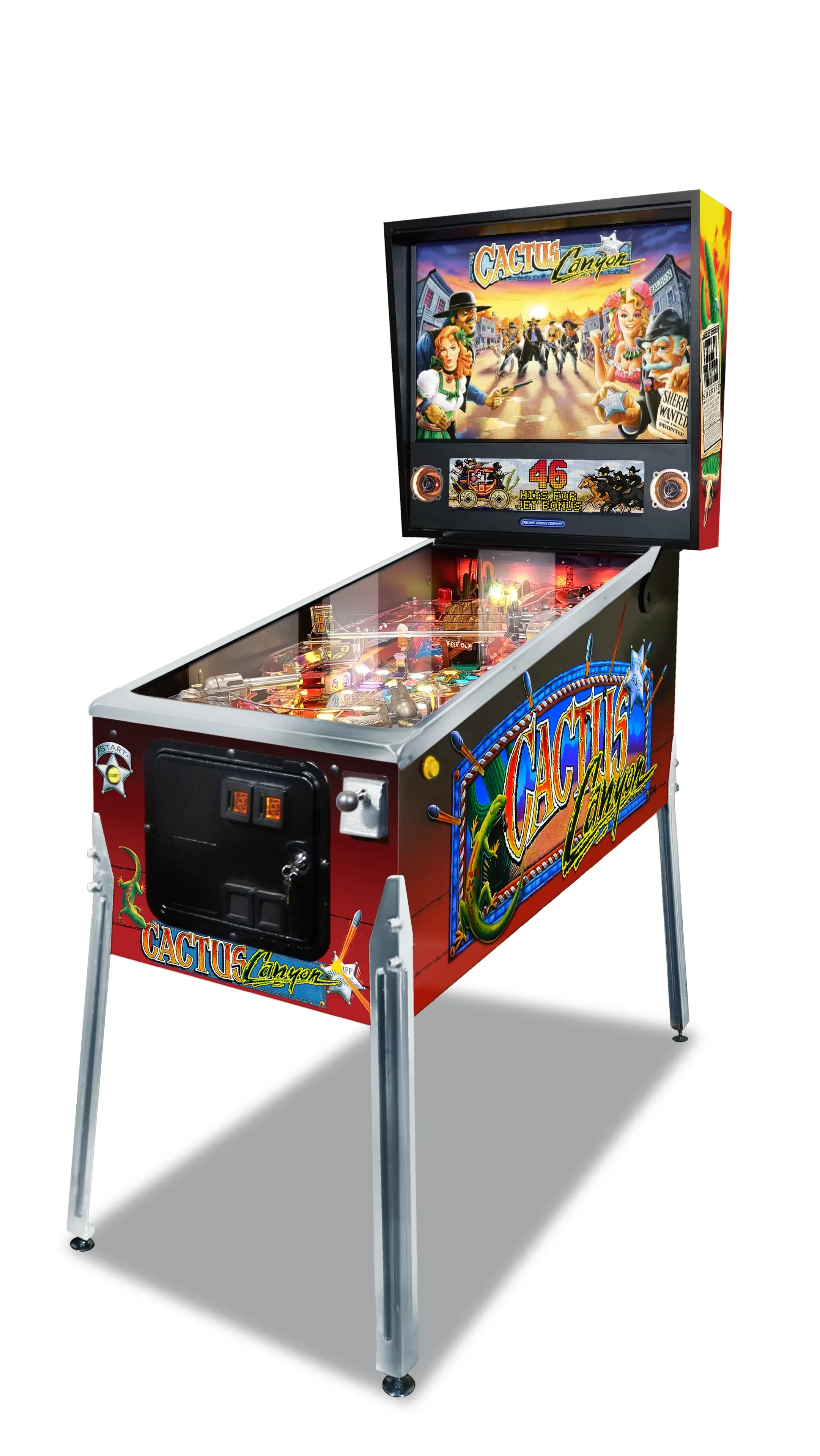 A pinball machine with the game " circus maximus ".