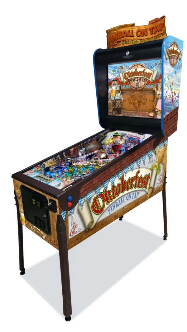 A pinball machine with many different games on it.